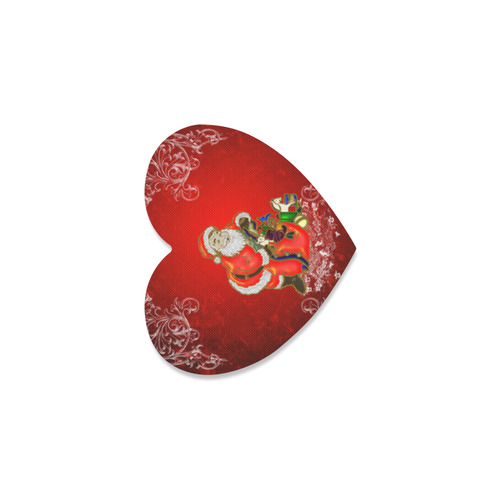 Cute toon Santa claus Heart Coaster