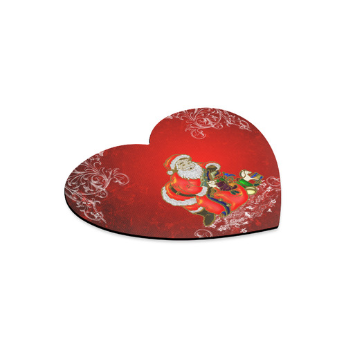 Cute toon Santa claus Heart-shaped Mousepad
