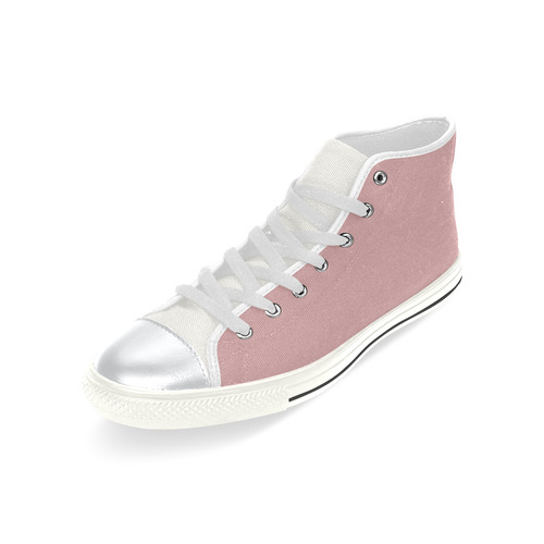 Bridal Rose High Top Canvas Women's Shoes/Large Size (Model 017)