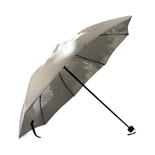 Music, clef with waterfalls Foldable Umbrella (Model U01)