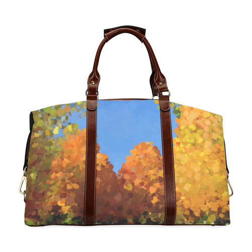 Park, oil painting Classic Travel Bag (Model 1643) Remake