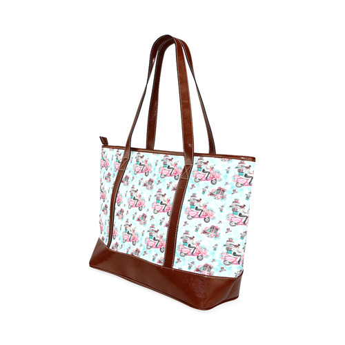 christmas, shopping girl Tote Handbag (Model 1642)