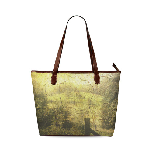 Vintage Landscape 04 Shoulder Tote Bag (Model 1646)