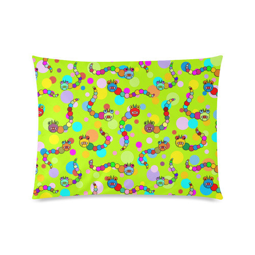 Fantastic Comic Marble Dragon and Polka Dots Custom Zippered Pillow Case 20"x26"(Twin Sides)