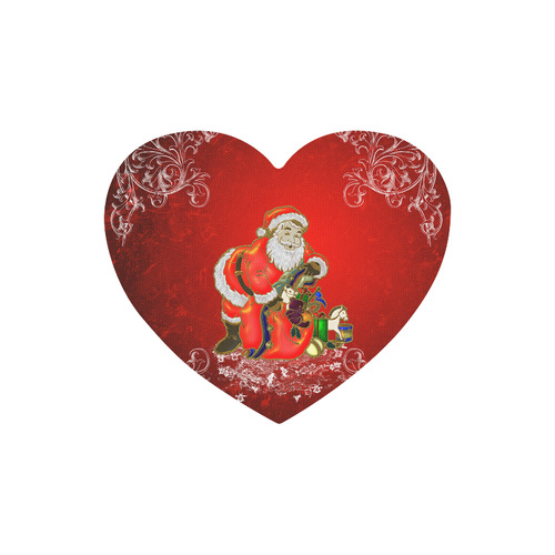 Cute toon Santa claus Heart-shaped Mousepad