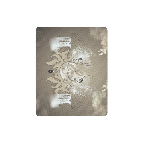 Music, clef with waterfalls Rectangle Mousepad