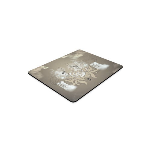 Music, clef with waterfalls Rectangle Mousepad