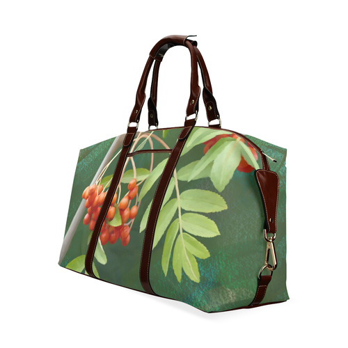 Watercolor Rowan tree - Sorbus aucuparia Classic Travel Bag (Model 1643) Remake