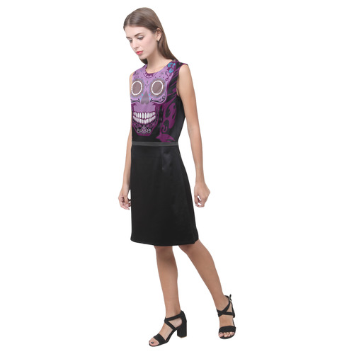 SKULL LADY Eos Women's Sleeveless Dress (Model D01)