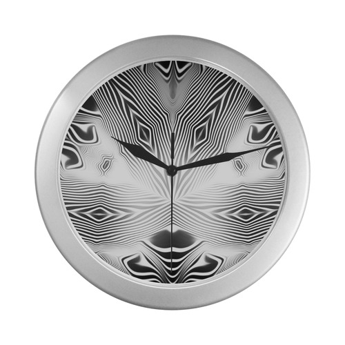 sd dichtring Silver Color Wall Clock