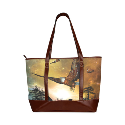 Awesome flying eagle Tote Handbag (Model 1642)