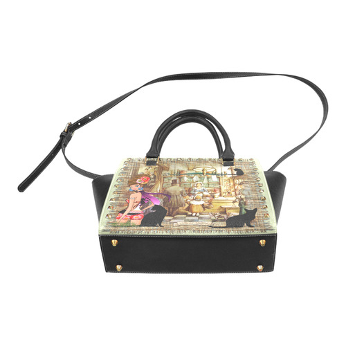 Anton Pieck the bakery Rivet Shoulder Handbag (Model 1645)