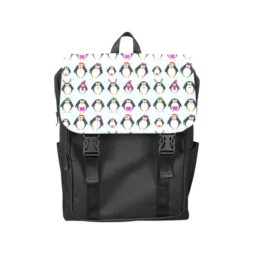 Christmas Party Penguins Casual Shoulders Backpack (Model 1623)