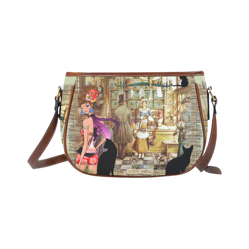 Anton Pieck the bakery Saddle Bag/Small (Model 1649) Full Customization