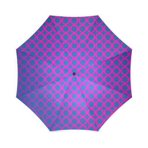 70s circles_umbrella Foldable Umbrella (Model U01)