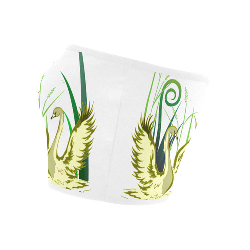 Lovely Swans  & Flower Lily in a Pond Bandeau Top