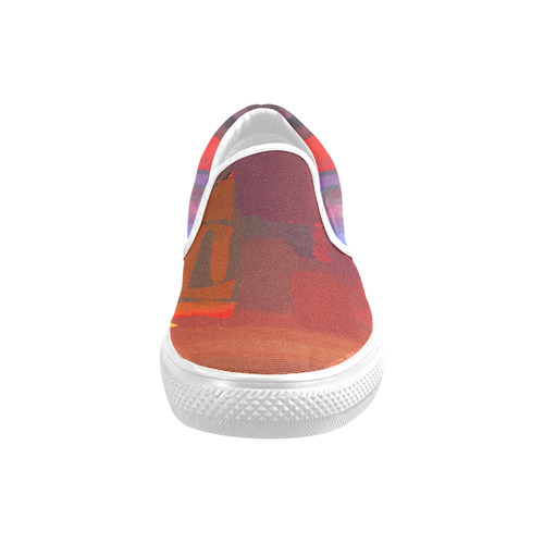 color Slip-on Canvas Shoes for Men/Large Size (Model 019)