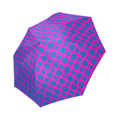 70s circles_umbrella Foldable Umbrella (Model U01)
