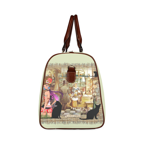 Anton Pieck - the bakery Waterproof Travel Bag/Small (Model 1639)