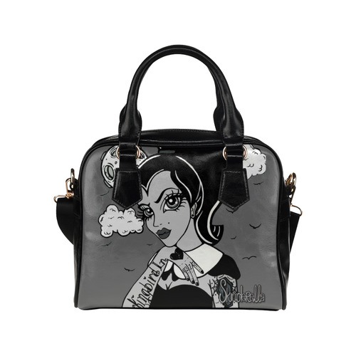 "Mrs. Eddie Munster" by Skinderella Shoulder Handbag (Model 1634)