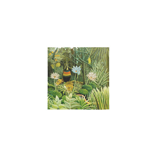 The Dream Henri Rousseau Jungle Animals Square Towel 13“x13”