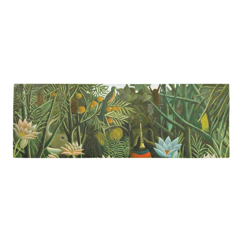 The Dream Henri Rousseau Flowers Animals Jungle Area Rug 9'6''x3'3''