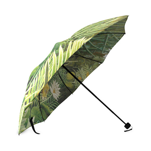 The Dream Henri Rousseau Jungle Animals Foldable Umbrella (Model U01)