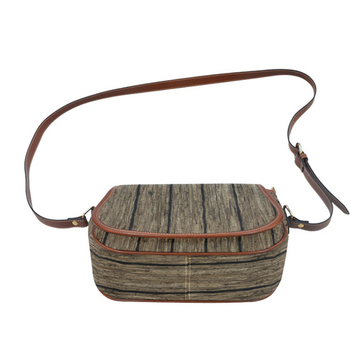 wooden planks Saddle Bag/Large (Model 1649)