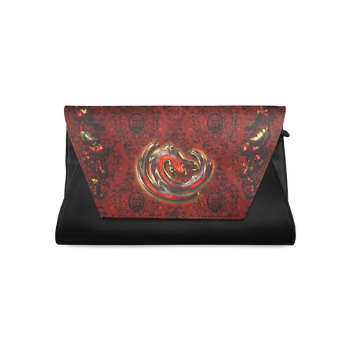 The dragon in red and gold Clutch Bag (Model 1630)