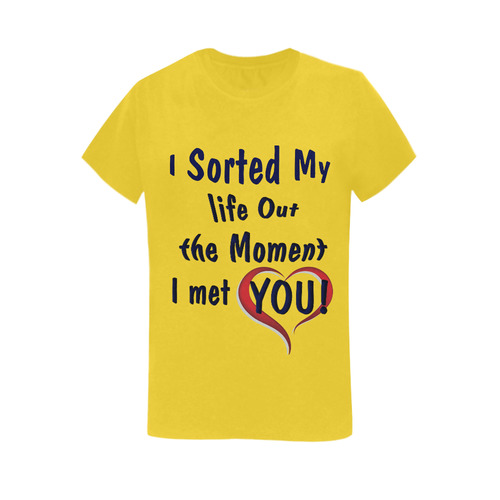 I sorted my life out love Women's T-Shirt in USA Size (Two Sides Printing)