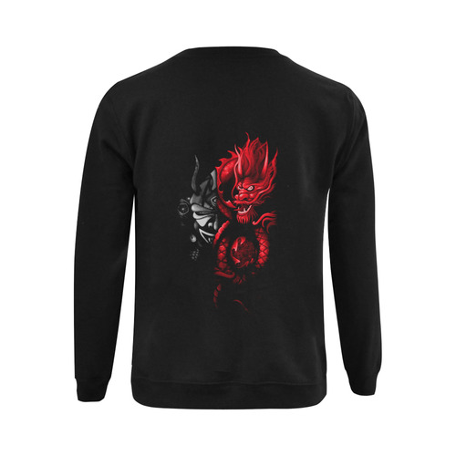 GuerrierDragonrouge Gildan Crewneck Sweatshirt(NEW) (Model H01)