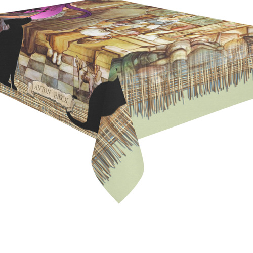 Anton Pieck - the bakery shop Cotton Linen Tablecloth 60"x 84"