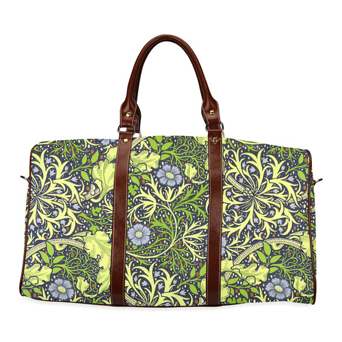 William Morris Seaweed Vintage Floral Wallpaper Waterproof Travel Bag/Large (Model 1639)