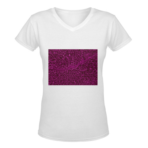 New! Designers T-Shirt in shop with theme area forest Women's Deep V-neck T-shirt (Model T19)