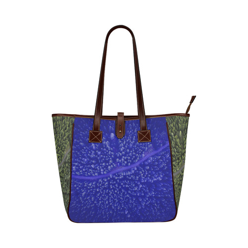 New fashion arrival in Shop. Vintage designers bag collection in 60s style. Blue and green with fore