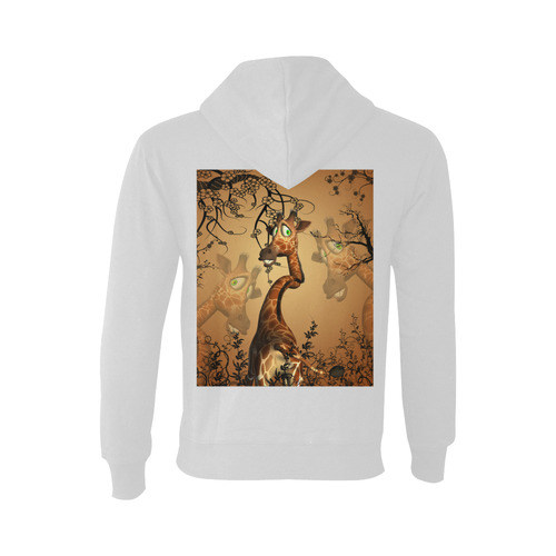Cute giraffe in the fantasy wood Oceanus Hoodie Sweatshirt (NEW) (Model H03)