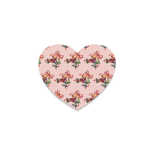 sweet christmas bells B Heart Coaster