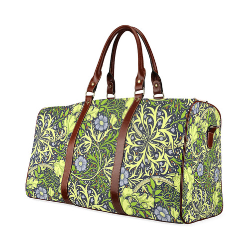 William Morris Seaweed Vintage Floral Wallpaper Waterproof Travel Bag/Large (Model 1639)