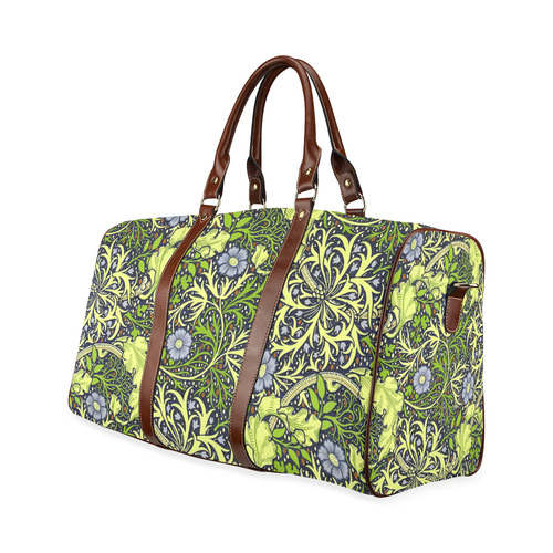 William Morris Seaweed Vintage Floral Wallpaper Waterproof Travel Bag/Large (Model 1639)