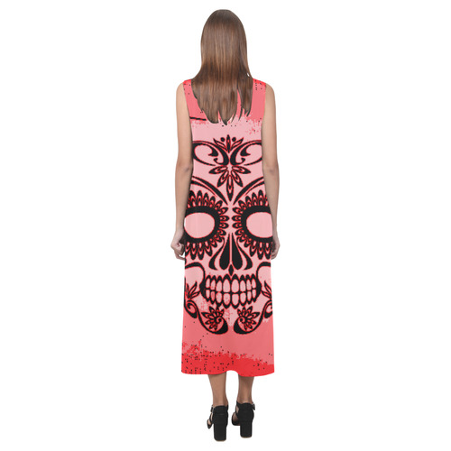 Skull20160403 Phaedra Sleeveless Open Fork Long Dress (Model D08)