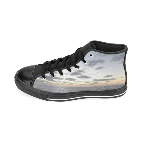 atardecer High Top Canvas Women's Shoes/Large Size (Model 017)