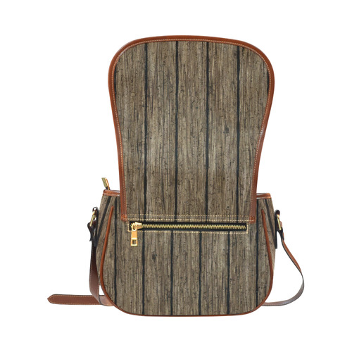 wooden planks Saddle Bag/Large (Model 1649)