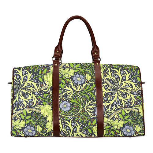 William Morris Seaweed Vintage Floral Wallpaper Waterproof Travel Bag/Large (Model 1639)