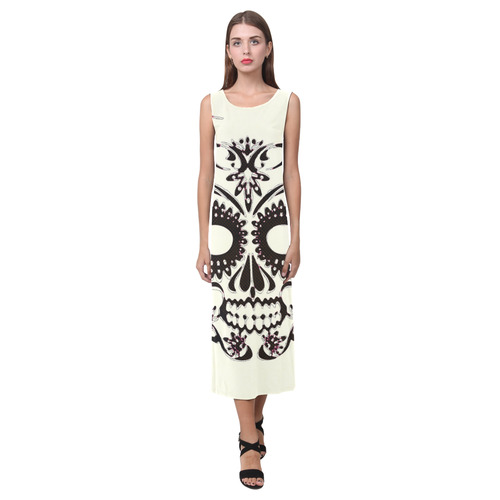 Skull20160401 Phaedra Sleeveless Open Fork Long Dress (Model D08)