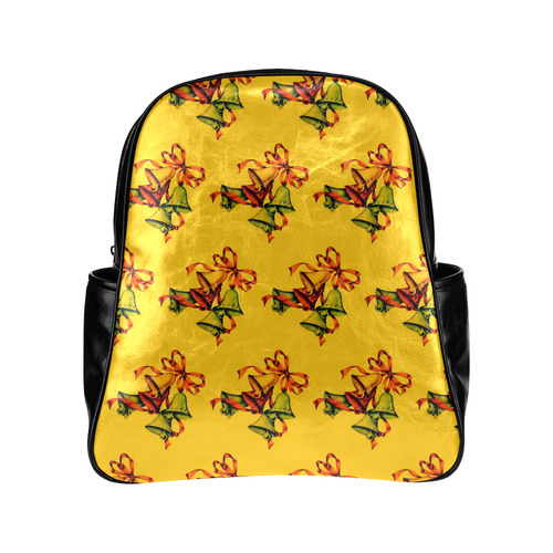 sweet christmas bells C Multi-Pockets Backpack (Model 1636)
