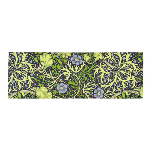 William Morris Seaweed Vintage Floral Wallpaper Area Rug 9'6''x3'3''