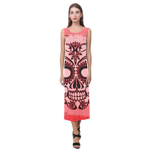 Skull20160403 Phaedra Sleeveless Open Fork Long Dress (Model D08)