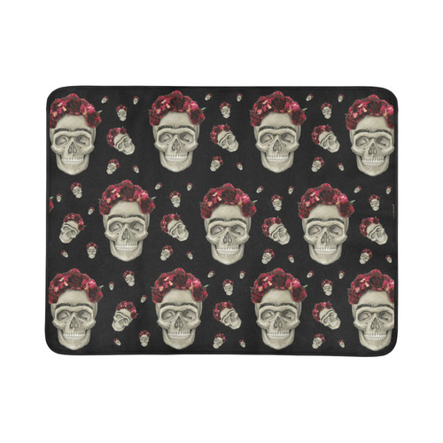 Frida skulls Beach Mat 78"x 60"