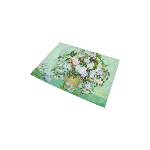 Roses Vincent Van Gogh Floral Fine Art Area Rug 2'7"x 1'8‘’