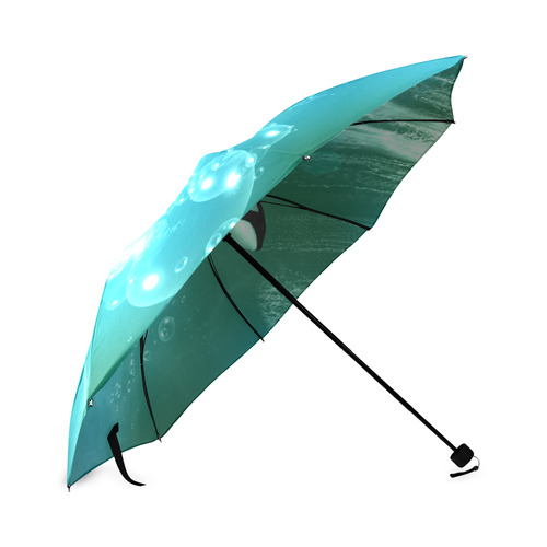 Orca with bubbles Foldable Umbrella (Model U01)